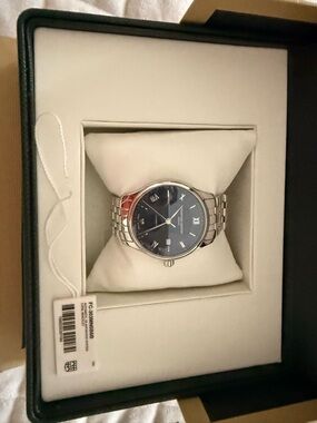 Frederique Constant Men's Automatic Stainless Steel Watch - Black Dial